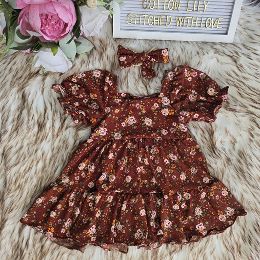 Rustic autumn dress