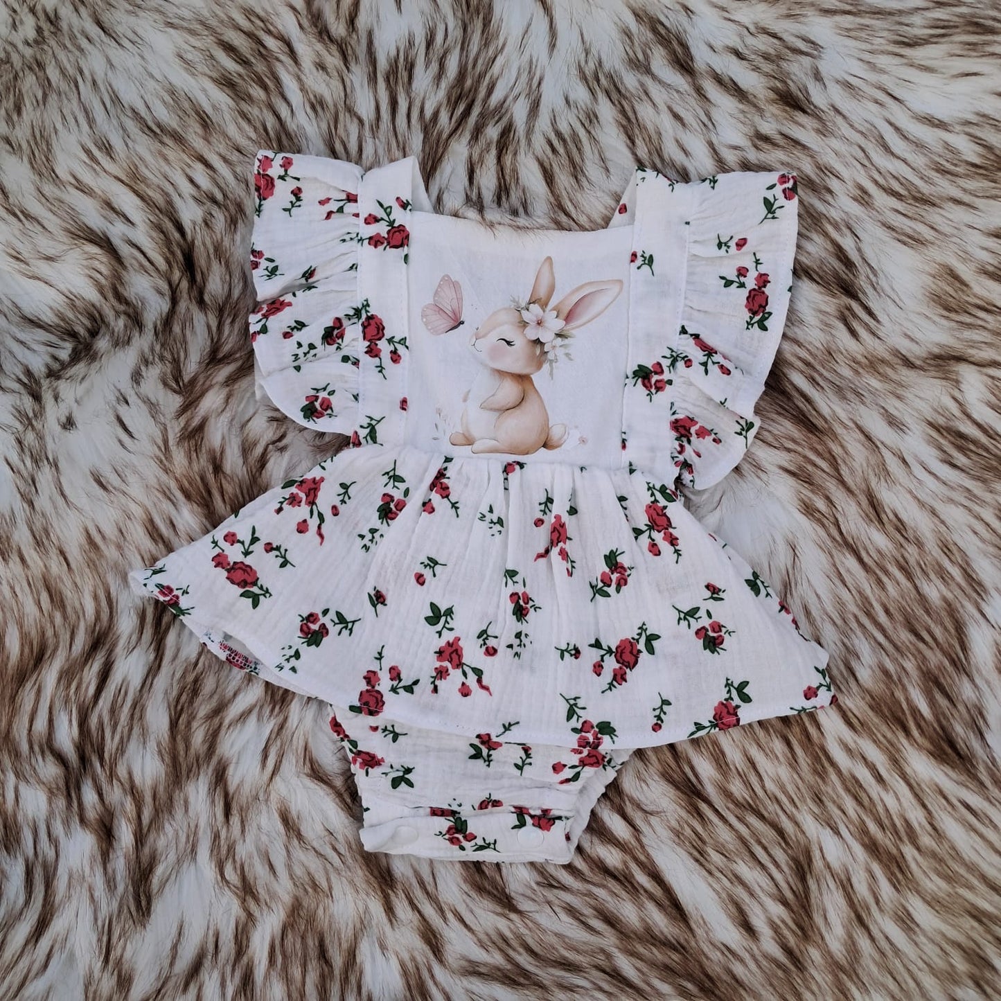 White Bunny Romper
