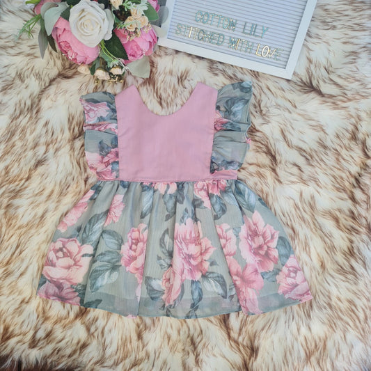 Sage & Pink Dress