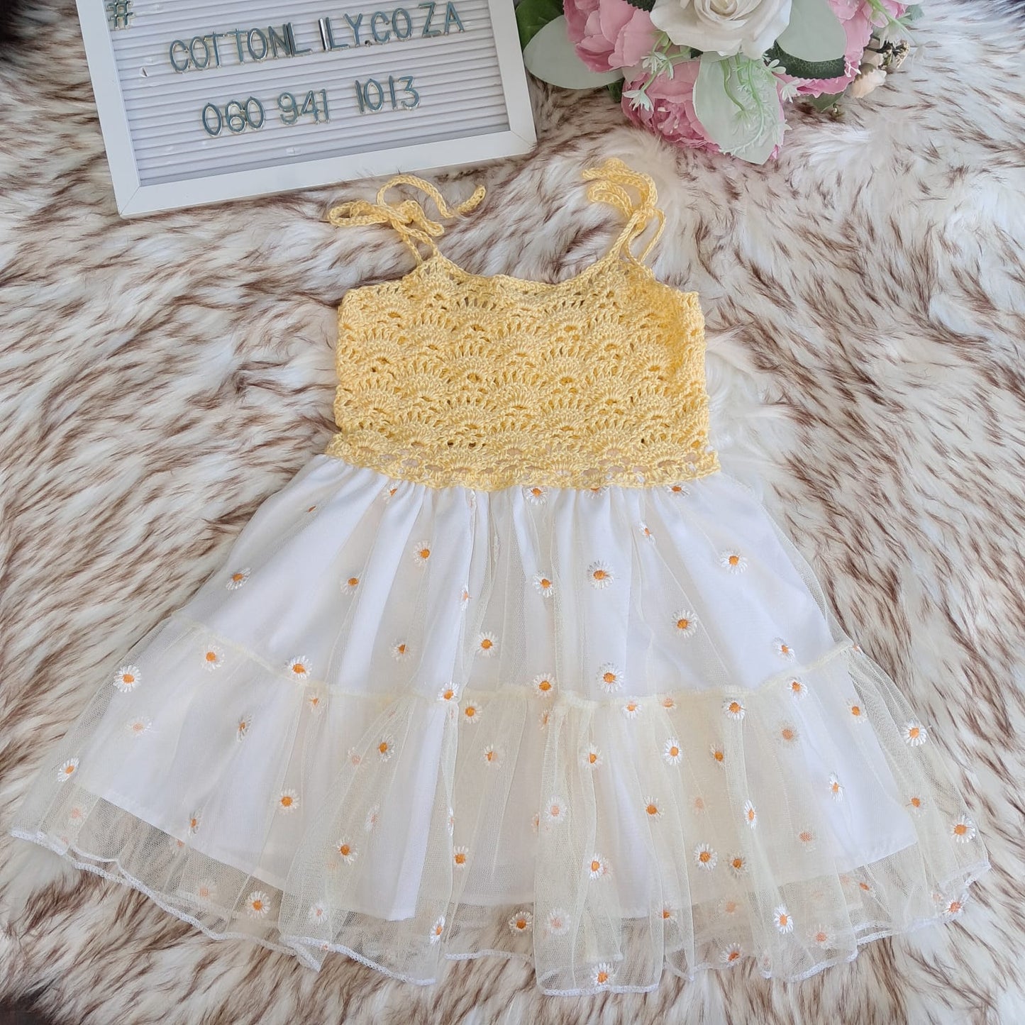 Crochet Daisy Dress