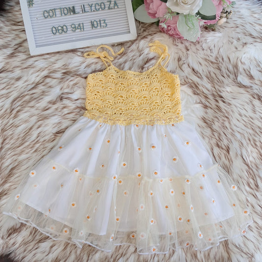 Crochet Daisy Dress