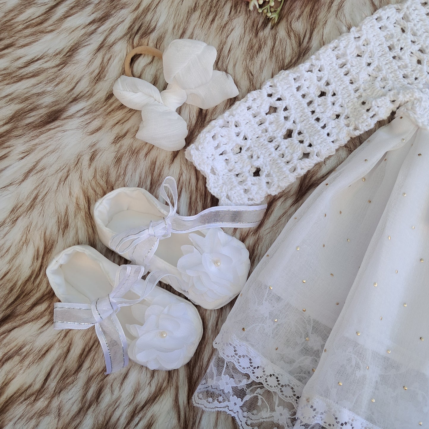 Long sleeve crochet dress