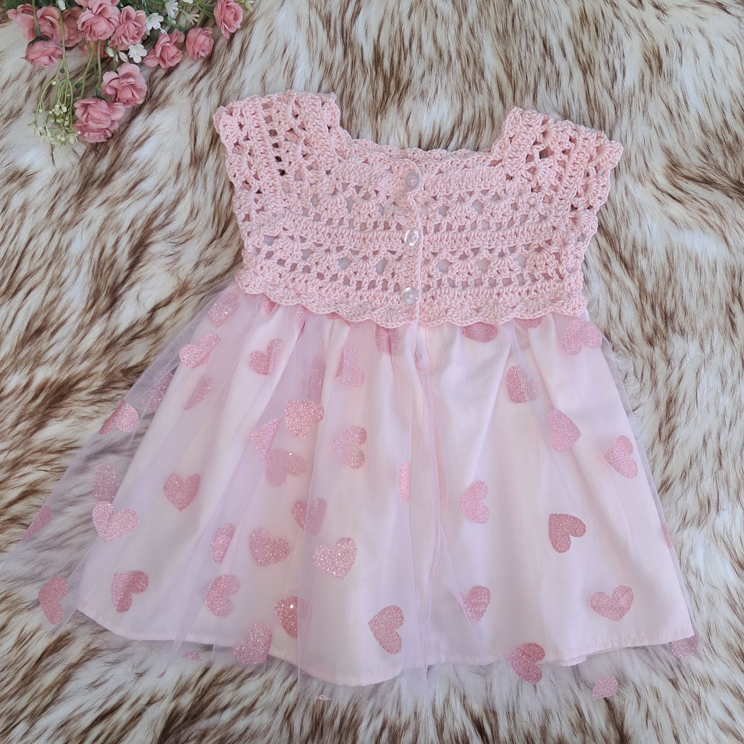 Hearts Crochet Dress
