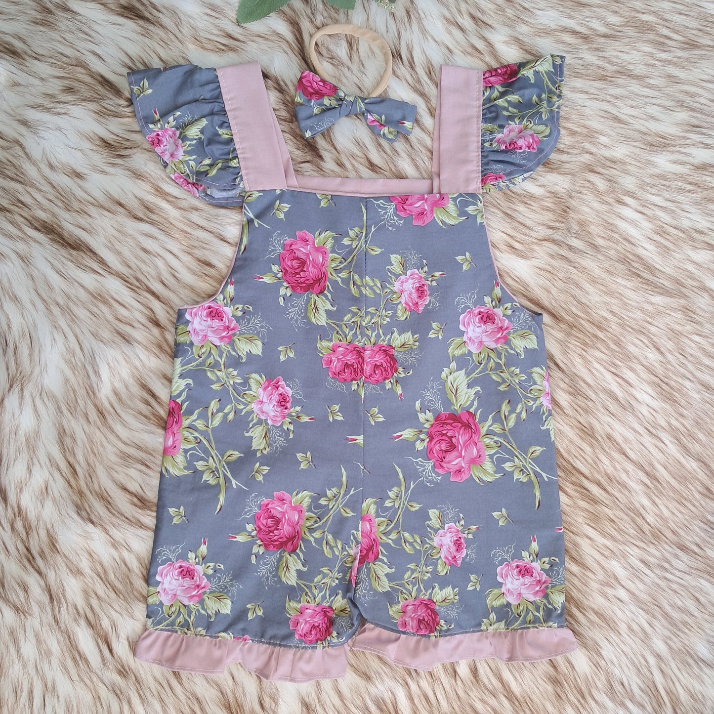 Floral cotton romper
