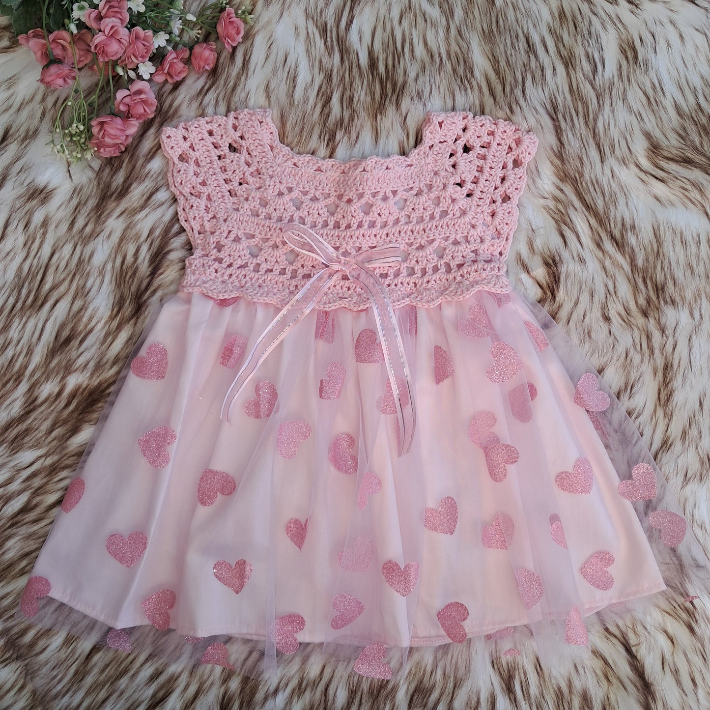Hearts Crochet Dress