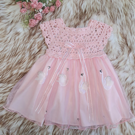 Swan Crochet Dress